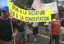 Les fonctionnaires dans la rue