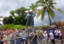 Passage en force vers la préfecture