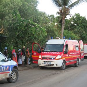 Pompiers collège Kawéni