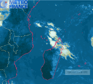 La perturbation qui a touché Mayotte vers 10 heures