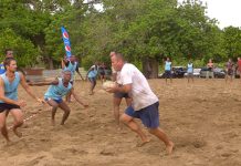 Rugby on the beach