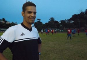 Nizard Bejaoui lors d'un entrainement sur le stade de Cavani