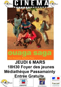 Cinéma Médiathèque Passamainty 6 mars