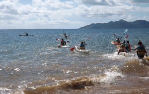 Le relai en kayak à Mtsangadoua