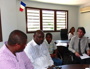 Ahmed Darouechi, Soiderdine Madi, Houmadi Ahmadi et Philippe Poulet 