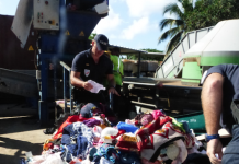 Destruction de marchandise par la police