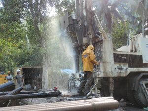 Un forage du Sieam pour l'eau potable à Majimbini (Archive: octobre 2014)