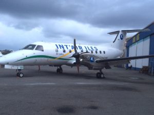 L'Ambraer 120 d'Inter Iles Air, sur le point de devenir Int'Air Îles