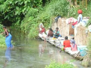 Lavage en rivière