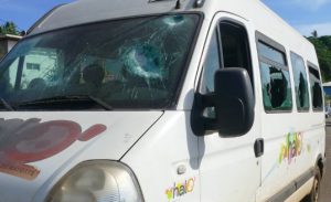 Et de nouveau un minibus Matis en fut la cible