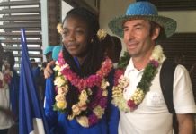 La fête à l’aéroport pour le retour de la délégation de Mayotte aux Jeux de la CJSOI