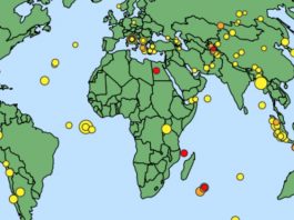 Un tremblement de terre secoue Mayotte et le nord du Canal du Mozambique