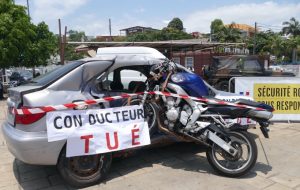 Reconstitution d'un accident moto contre voiture en octobre 2016 à Mamoudzou