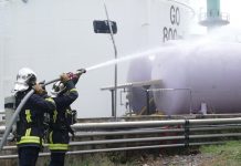 Exercice incendie sous les projecteurs à la centrale EDM des Badamiers