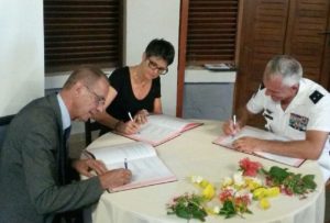 Signature de la convention de renouvellement du Trinôme académique pour la période 2016-2020 (Photo E.B.)