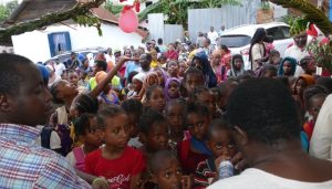 De nombreux enfants venus les encourager