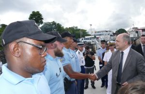 Présentation des équipages (Ici, la brigade nautique de la gendarmerie)