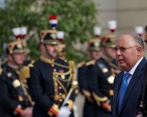 Dalil Boubakeur lors de la cérémonie de prise de fonction de François Hollande en 2012