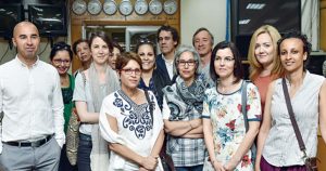 La délégation de professeurs français au Département d’Enseignement de l’Arabe contemporain de l’Institut français du Caire (Photo: Journal Al Ahram)