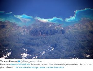 ISS Pesquet La Nouvelle Calédonie