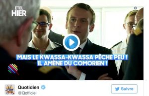 Capture d'écran Macron kwassa