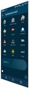 Appli participative Météo France