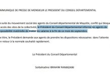 Le salaire de tous les agents du département menacé en septembre