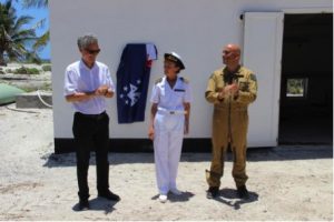 Inauguration de la centrale photovoltaïque par la préfète des TAAF