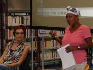 Sylvie Boichot et Dalphine Ahamadi expliquait leur travail
