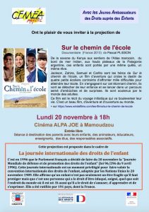 Sur les chemins école affiche