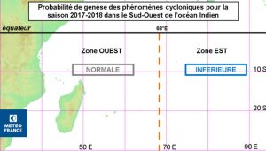 L'Ouest de l'Océan Indien devrait être plus exposé en raison des conditions de température et d'humidité.