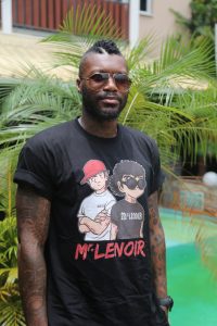 Djibril Cissé à son arrivée à Mayotte dimanche.