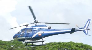 Hélicoptère gendarmerie décolage