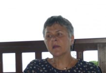 Dominique Voynet en mission d’étude à Mayotte sur un hôpital en zone internationale