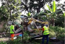 Nouvelles destructions par la mairie de bangas en construction à Chirongui