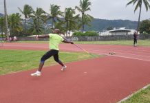 Lancer de javelot avec les jeux des îles en ligne de mire pour les athlètes mahorais