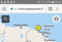 Pamandzi localisé en Guyane