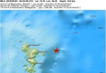 Légère baisse de l’activité sismique au mois d’avril