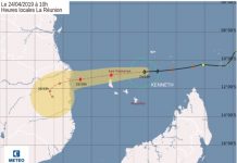 Maintien de Mayotte en triple vigilance, Orage, forte houle et vent fort