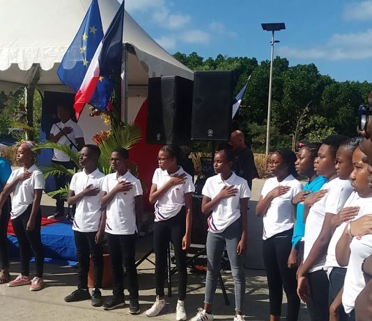 « La Mahoraise » interprétée par le conseil municipal des jeunes de Mamoudzou