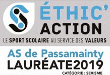 L’AS Passamainty remporte le « Prix National Ethique et Sport Scolaire », catégorie sexisme