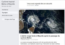 Cyclone Belna : le Safety Check activé par Facebook