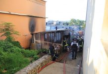 Une case détruite par un incendie à Mamoudzou