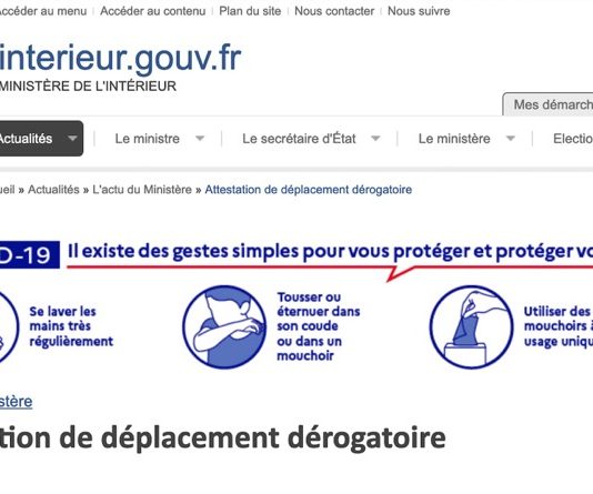 Coronavirus : l’attestation à garder sur soi lors des déplacements