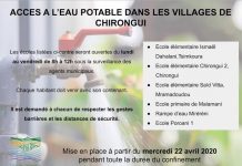 Chirongui fournit l’accès à l’eau potable et à l’aide aux entreprises