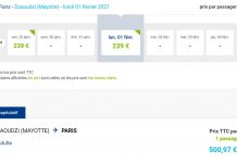 Mayotte-Paris AR à 500€, la bonne affaire de Corsair ?