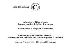 Réponse à S. Lecornu : le bilan dressé par la Cour des Comptes suffit, pour un des Collectifs Cour des comptes, Mayotte, Sébastien Lecornu