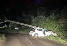 Panne d’électricité en raison d’un accident contre un poteau EDM