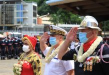 Olivier Neis, intronisé commandant des pompiers de Mayotte