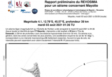 Un séisme d’une magnitude 4.1 confirmé dans la nuit